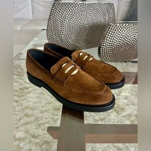 Gucci Brown Suede Loafers
